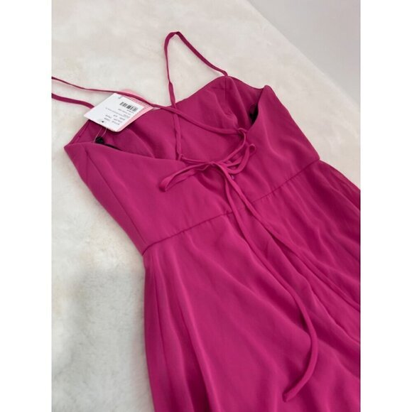 New AFTER SIX Size 2-R SCOOP NECK CONVERTIBLE TIE-STRAP MAXI DRESS W/FRONT SLIT - Picture 8 of 13